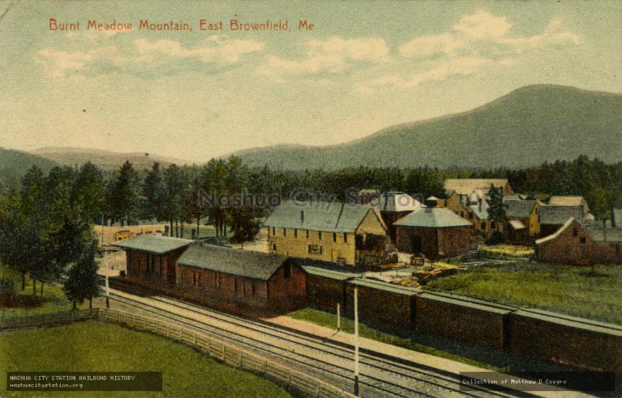 Postcard: Burnt Meadow Mountain, East Brownfield, Maine